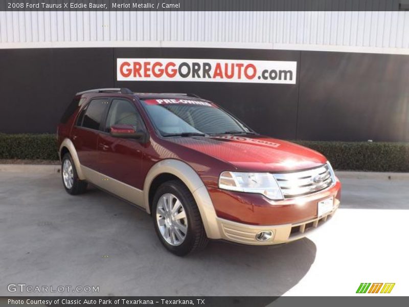 Merlot Metallic / Camel 2008 Ford Taurus X Eddie Bauer