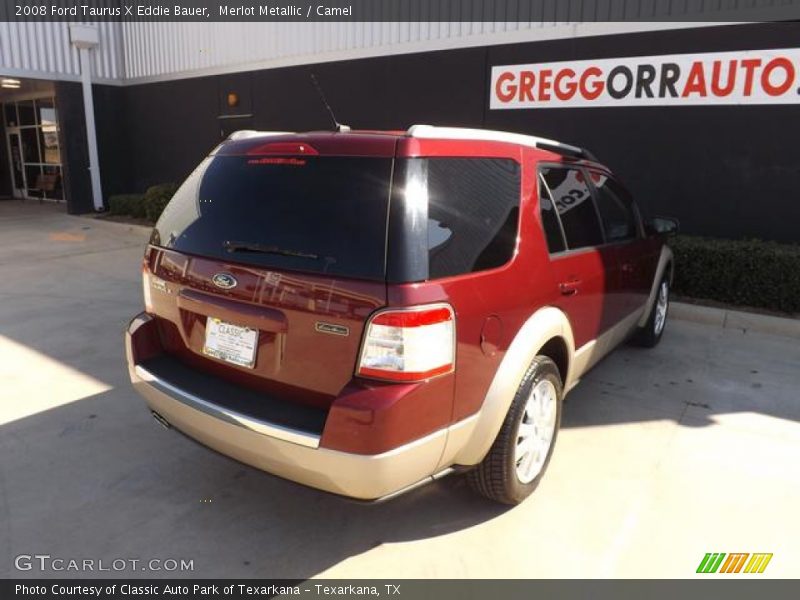 Merlot Metallic / Camel 2008 Ford Taurus X Eddie Bauer