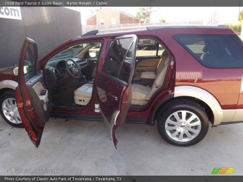 Merlot Metallic / Camel 2008 Ford Taurus X Eddie Bauer