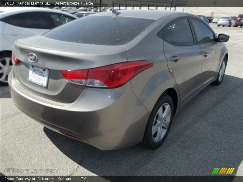 Desert Bronze / Beige 2013 Hyundai Elantra GLS