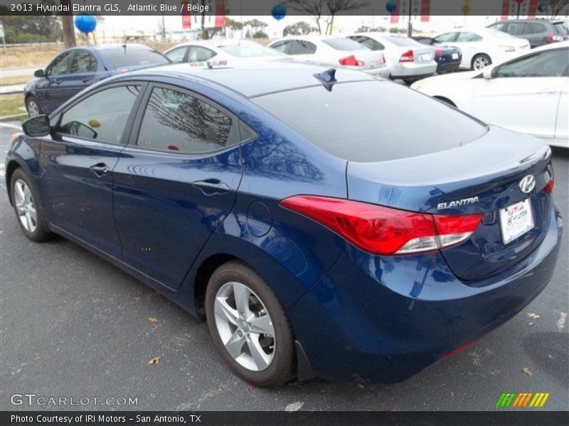 Atlantic Blue / Beige 2013 Hyundai Elantra GLS