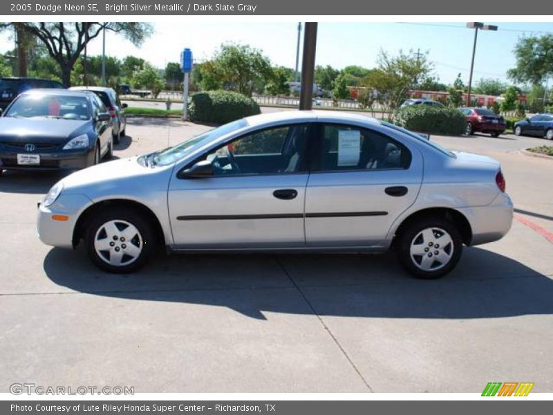 Bright Silver Metallic / Dark Slate Gray 2005 Dodge Neon SE