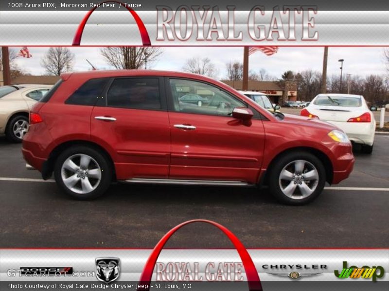 Moroccan Red Pearl / Taupe 2008 Acura RDX