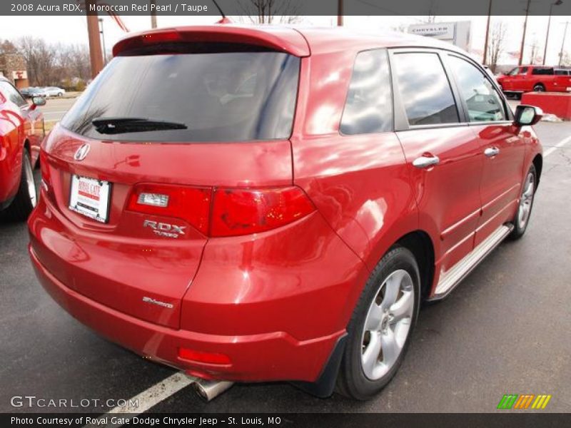 Moroccan Red Pearl / Taupe 2008 Acura RDX