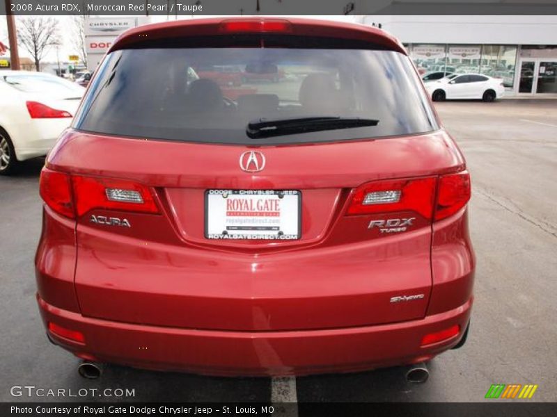 Moroccan Red Pearl / Taupe 2008 Acura RDX
