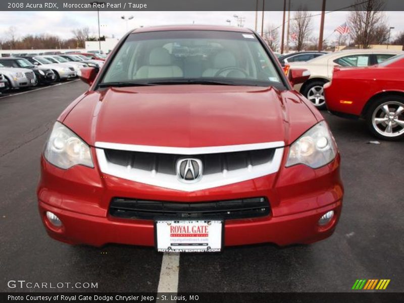 Moroccan Red Pearl / Taupe 2008 Acura RDX