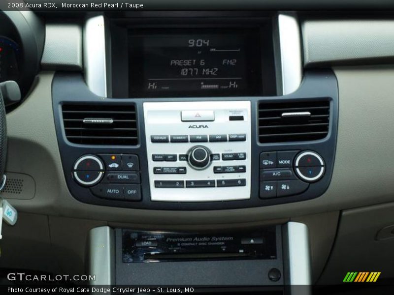 Moroccan Red Pearl / Taupe 2008 Acura RDX