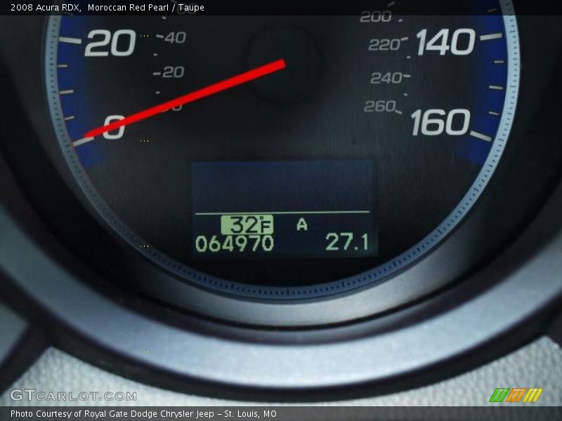 Moroccan Red Pearl / Taupe 2008 Acura RDX