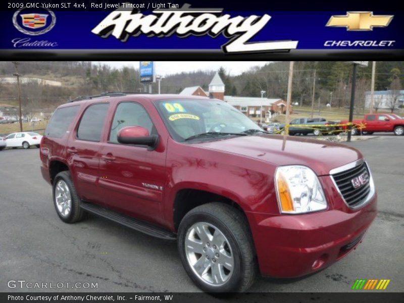 Red Jewel Tintcoat / Light Tan 2009 GMC Yukon SLT 4x4