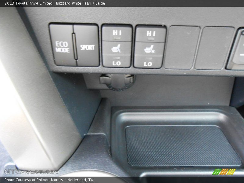 Blizzard White Pearl / Beige 2013 Toyota RAV4 Limited