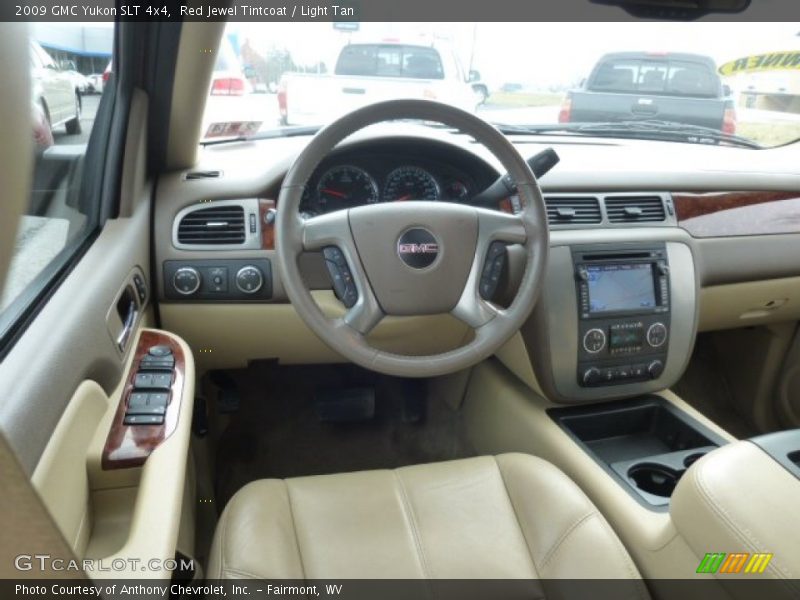 Red Jewel Tintcoat / Light Tan 2009 GMC Yukon SLT 4x4