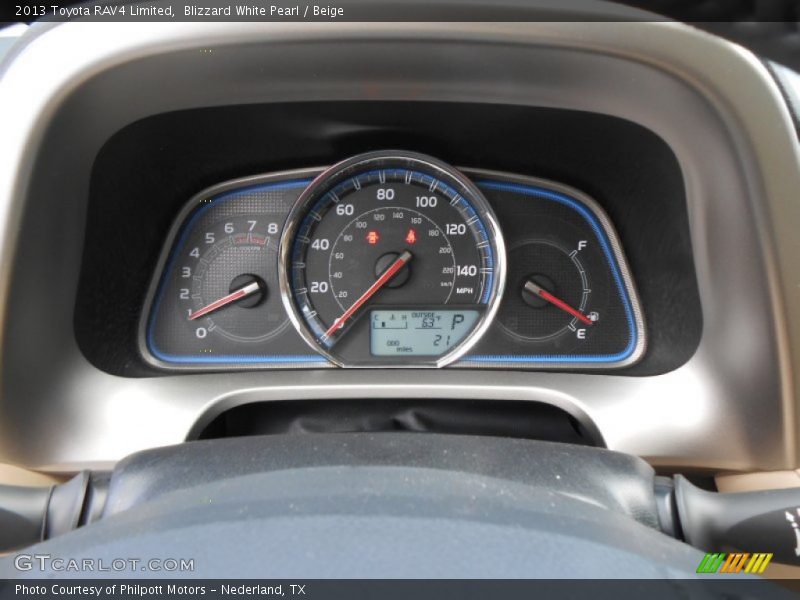  2013 RAV4 Limited Limited Gauges