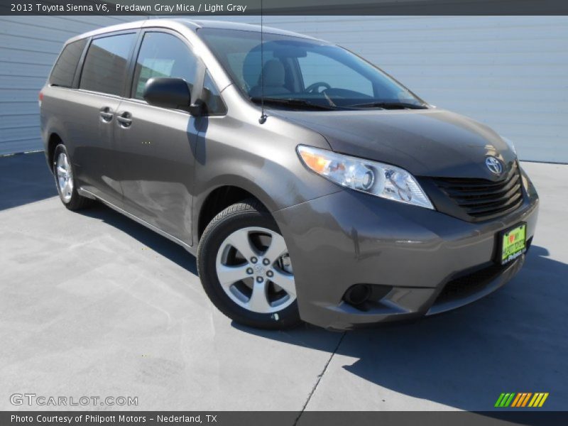 Predawn Gray Mica / Light Gray 2013 Toyota Sienna V6