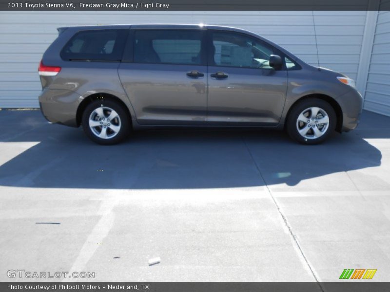Predawn Gray Mica / Light Gray 2013 Toyota Sienna V6