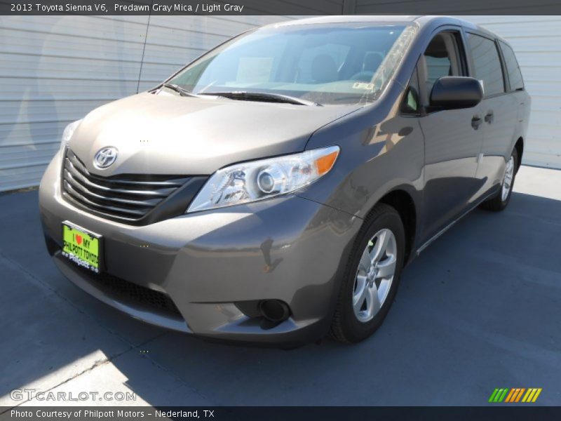 Predawn Gray Mica / Light Gray 2013 Toyota Sienna V6