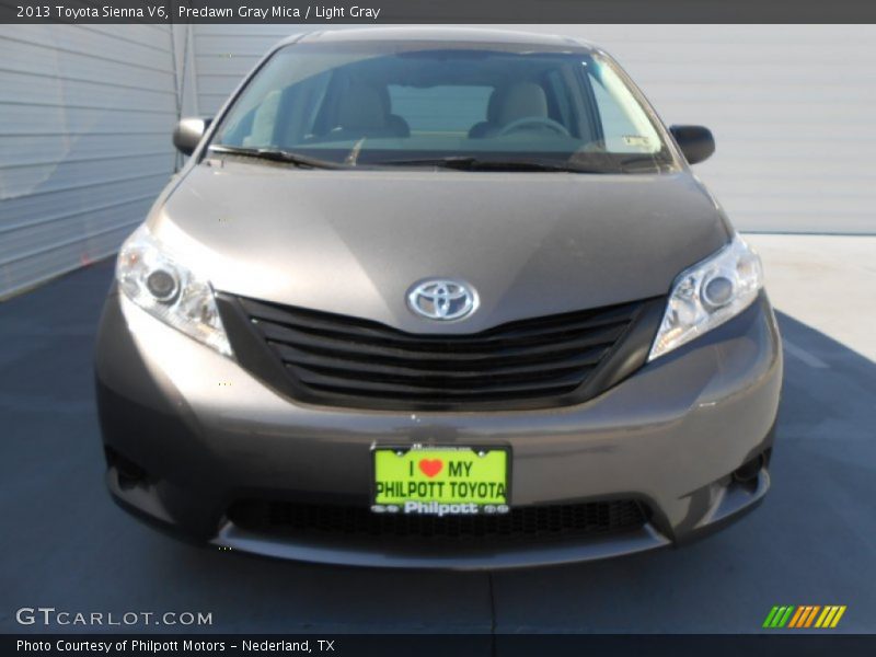 Predawn Gray Mica / Light Gray 2013 Toyota Sienna V6