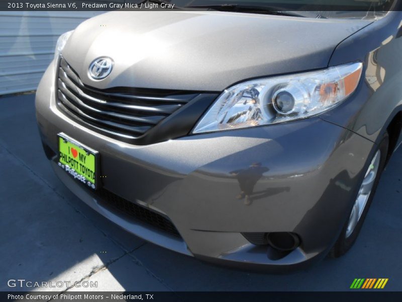 Predawn Gray Mica / Light Gray 2013 Toyota Sienna V6