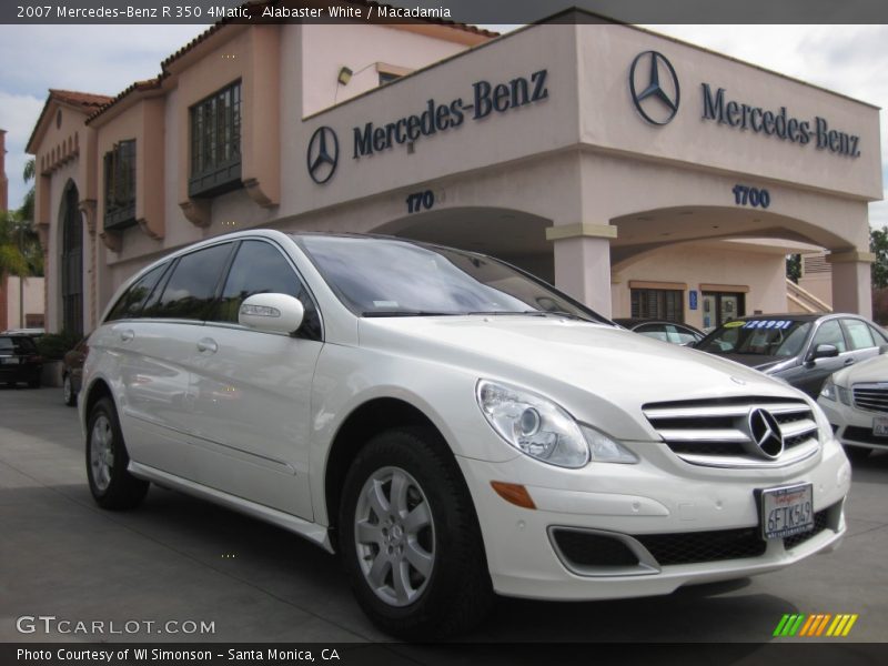 Alabaster White / Macadamia 2007 Mercedes-Benz R 350 4Matic