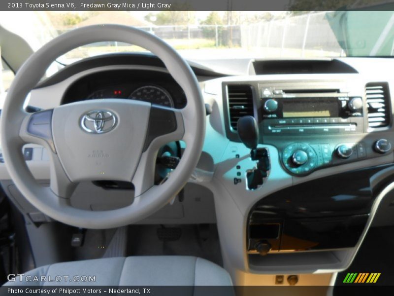 Predawn Gray Mica / Light Gray 2013 Toyota Sienna V6