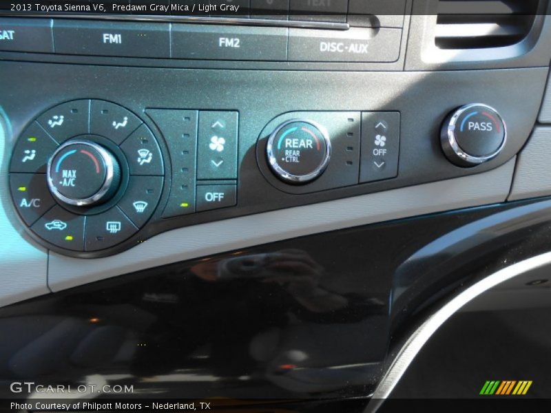 Predawn Gray Mica / Light Gray 2013 Toyota Sienna V6