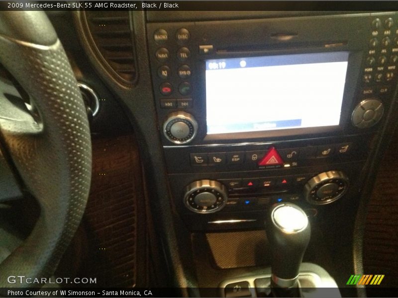 Black / Black 2009 Mercedes-Benz SLK 55 AMG Roadster