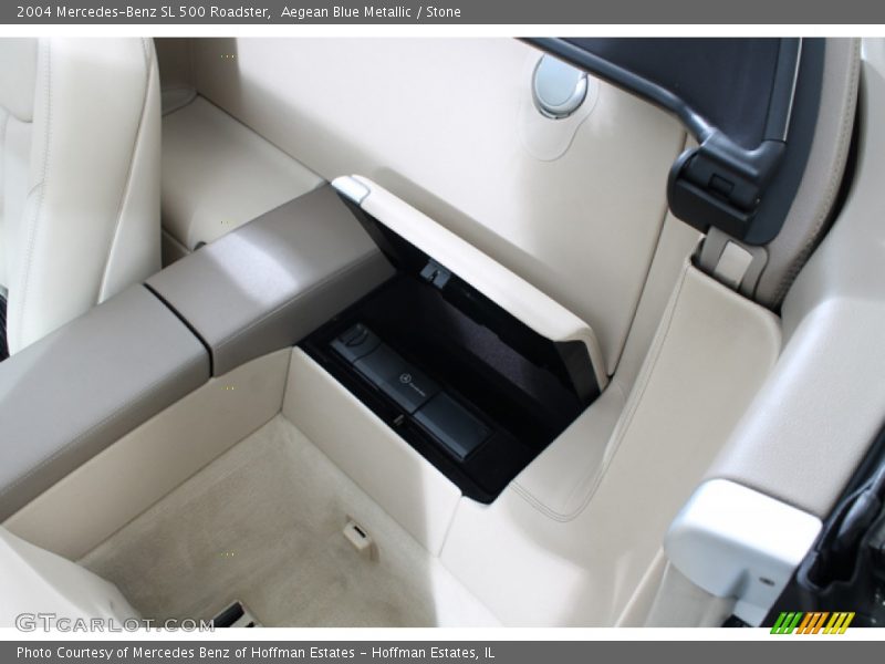 Aegean Blue Metallic / Stone 2004 Mercedes-Benz SL 500 Roadster