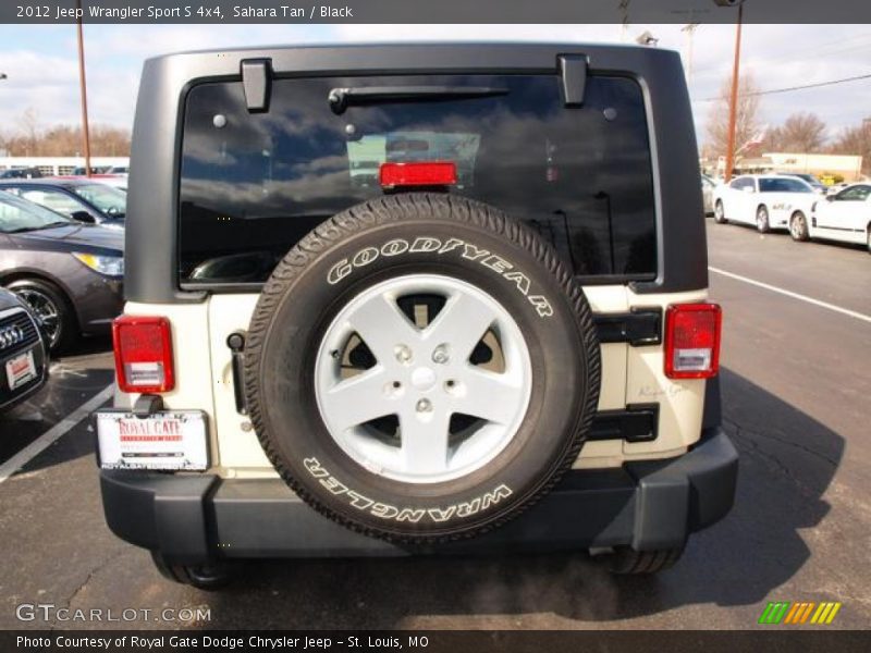 Sahara Tan / Black 2012 Jeep Wrangler Sport S 4x4