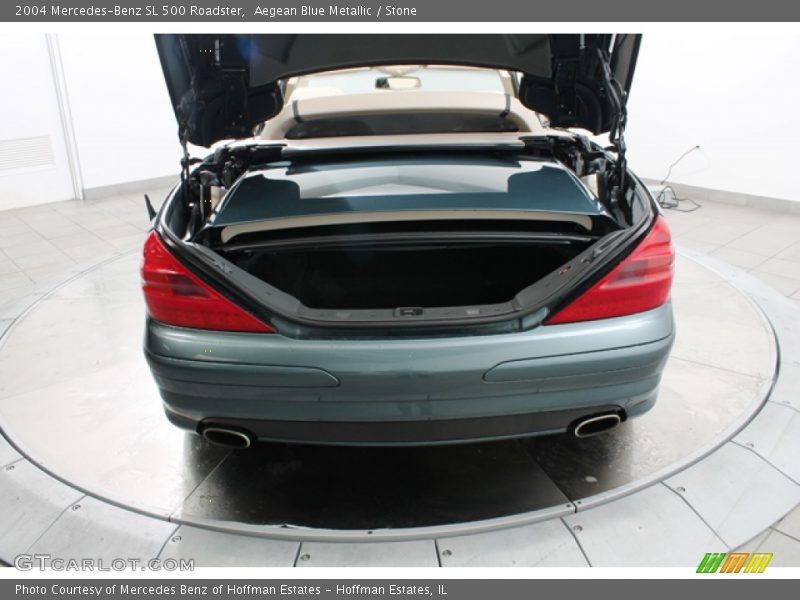 Aegean Blue Metallic / Stone 2004 Mercedes-Benz SL 500 Roadster