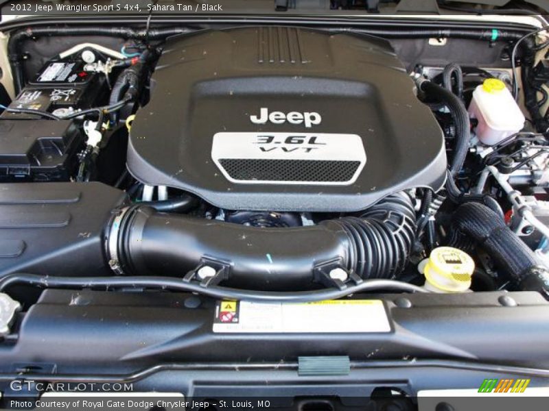  2012 Wrangler Sport S 4x4 Engine - 3.6 Liter DOHC 24-Valve VVT Pentastar V6