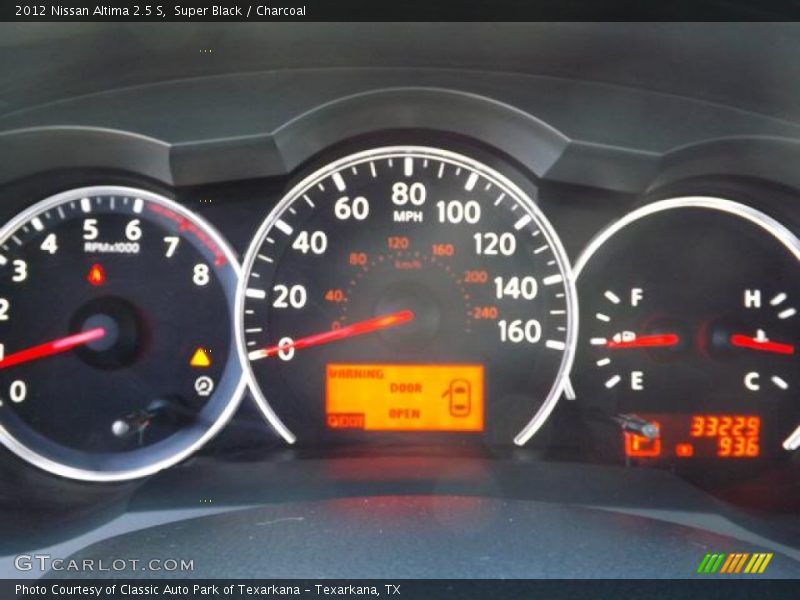 Super Black / Charcoal 2012 Nissan Altima 2.5 S