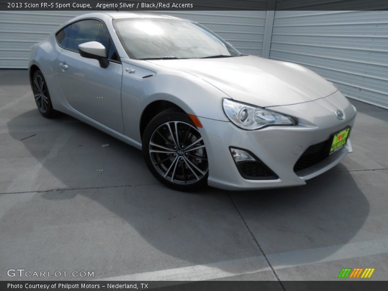Argento Silver / Black/Red Accents 2013 Scion FR-S Sport Coupe