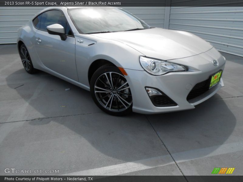 Argento Silver / Black/Red Accents 2013 Scion FR-S Sport Coupe