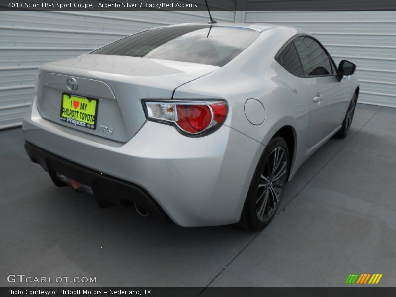 Argento Silver / Black/Red Accents 2013 Scion FR-S Sport Coupe