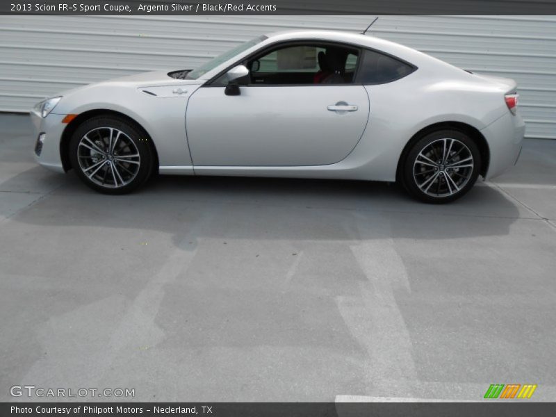 Argento Silver / Black/Red Accents 2013 Scion FR-S Sport Coupe