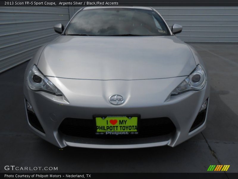 Argento Silver / Black/Red Accents 2013 Scion FR-S Sport Coupe
