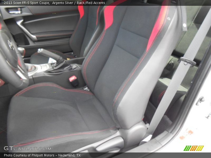 Argento Silver / Black/Red Accents 2013 Scion FR-S Sport Coupe