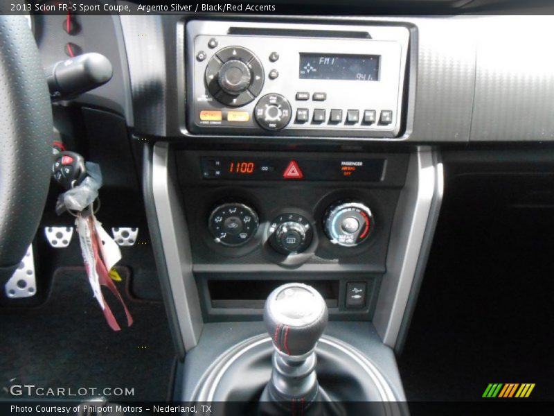Argento Silver / Black/Red Accents 2013 Scion FR-S Sport Coupe