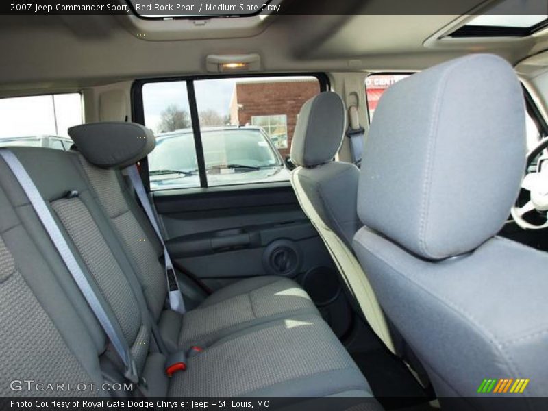 Red Rock Pearl / Medium Slate Gray 2007 Jeep Commander Sport