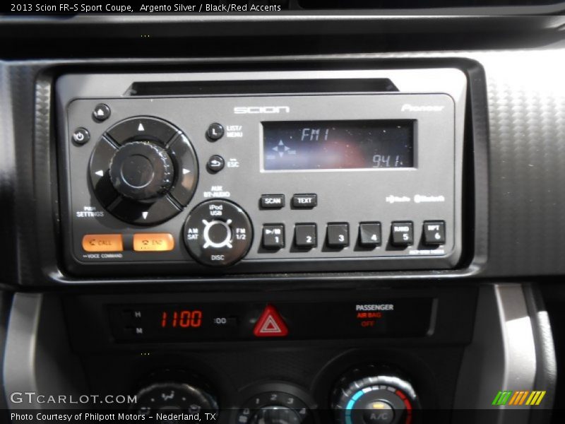 Argento Silver / Black/Red Accents 2013 Scion FR-S Sport Coupe