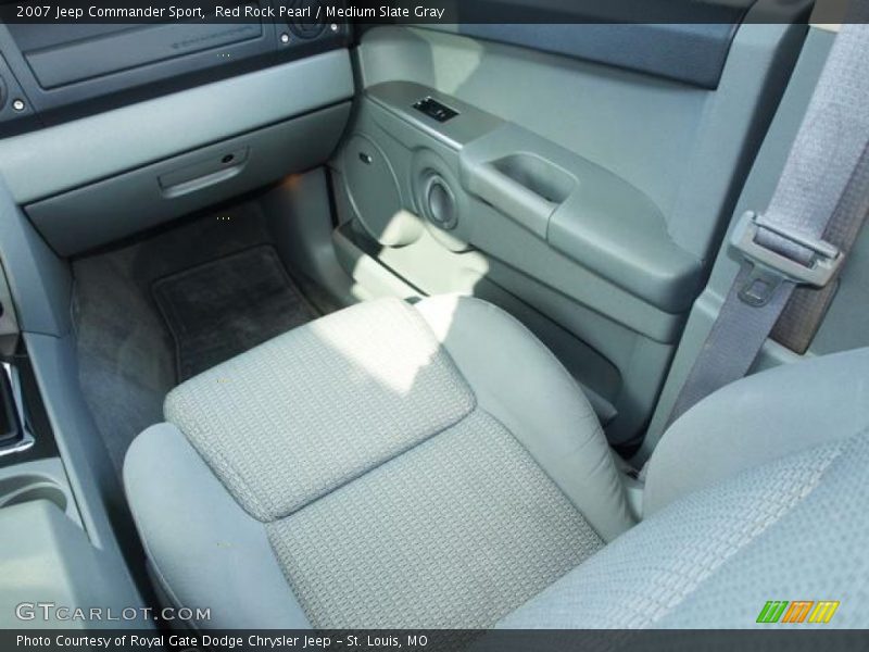 Red Rock Pearl / Medium Slate Gray 2007 Jeep Commander Sport