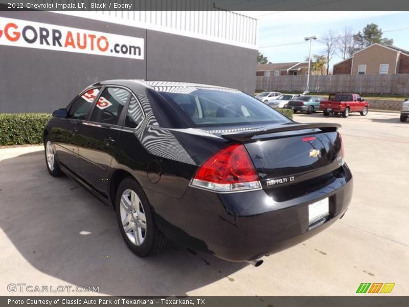 Black / Ebony 2012 Chevrolet Impala LT