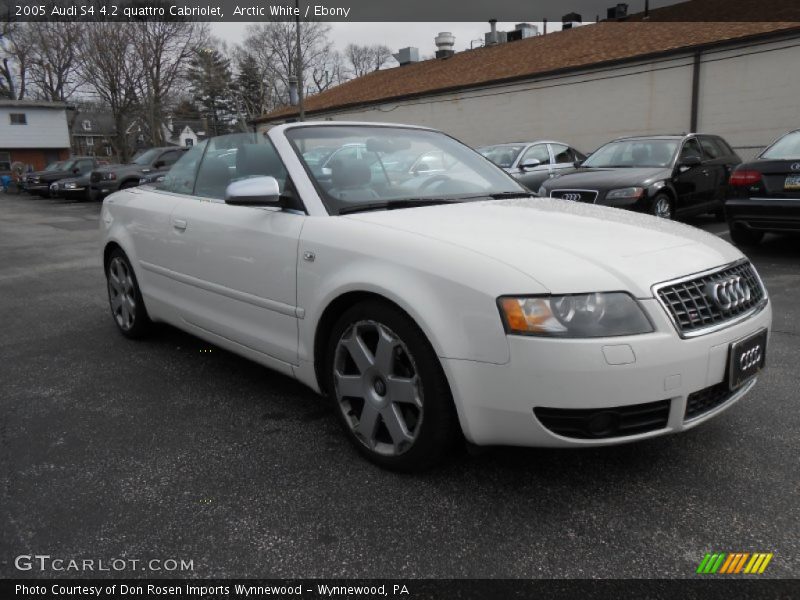 Arctic White / Ebony 2005 Audi S4 4.2 quattro Cabriolet