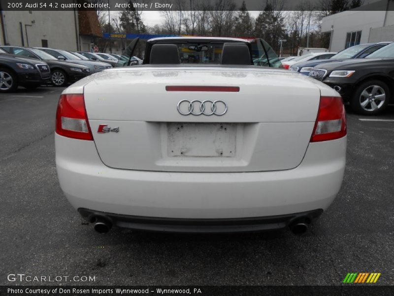 Arctic White / Ebony 2005 Audi S4 4.2 quattro Cabriolet