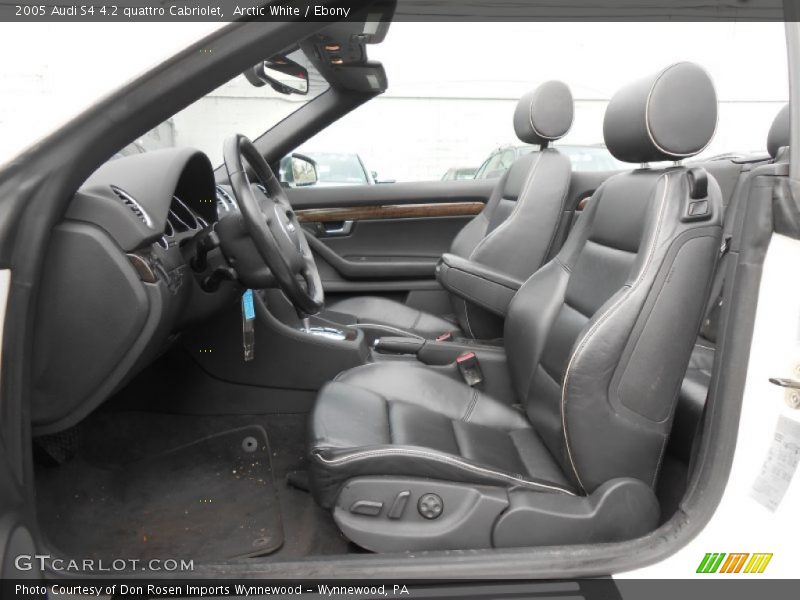 Front Seat of 2005 S4 4.2 quattro Cabriolet