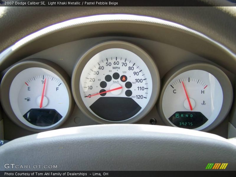 Light Khaki Metallic / Pastel Pebble Beige 2007 Dodge Caliber SE