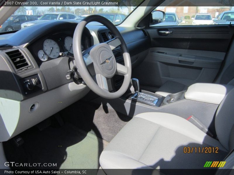 Cool Vanilla / Dark Slate Gray/Light Graystone 2007 Chrysler 300