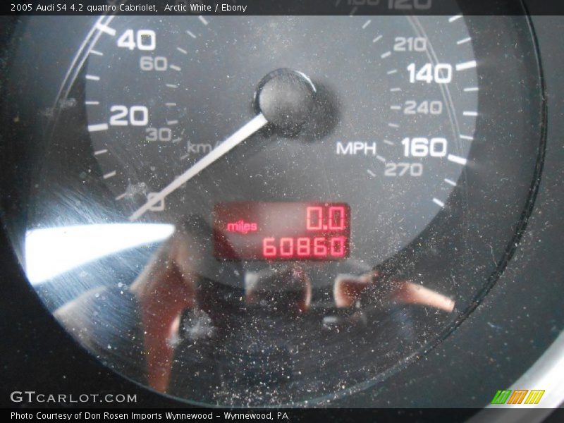 Arctic White / Ebony 2005 Audi S4 4.2 quattro Cabriolet