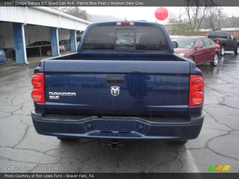 Patriot Blue Pearl / Medium Slate Gray 2007 Dodge Dakota SLT Quad Cab 4x4