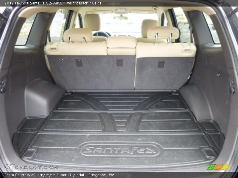 Twilight Black / Beige 2012 Hyundai Santa Fe GLS AWD