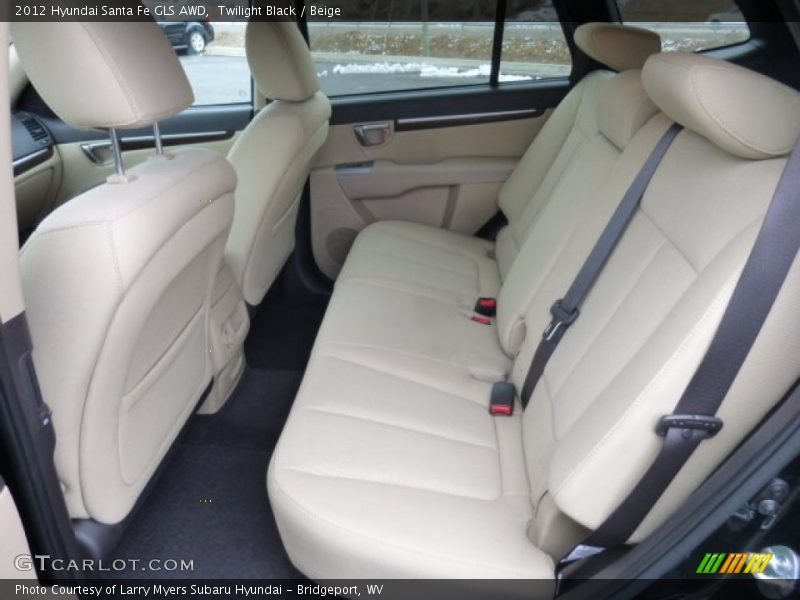 Twilight Black / Beige 2012 Hyundai Santa Fe GLS AWD